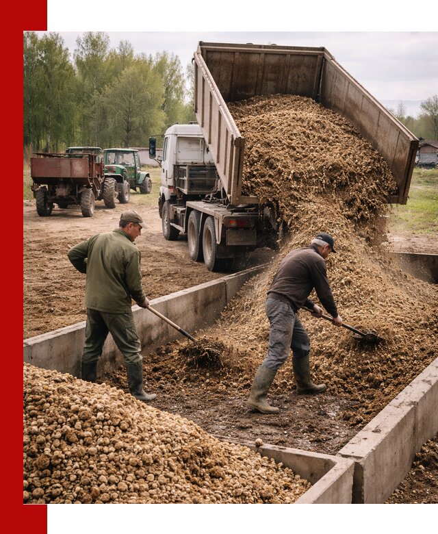 Куриный помет с доставкой в Красном Сулине оптом и в розницу