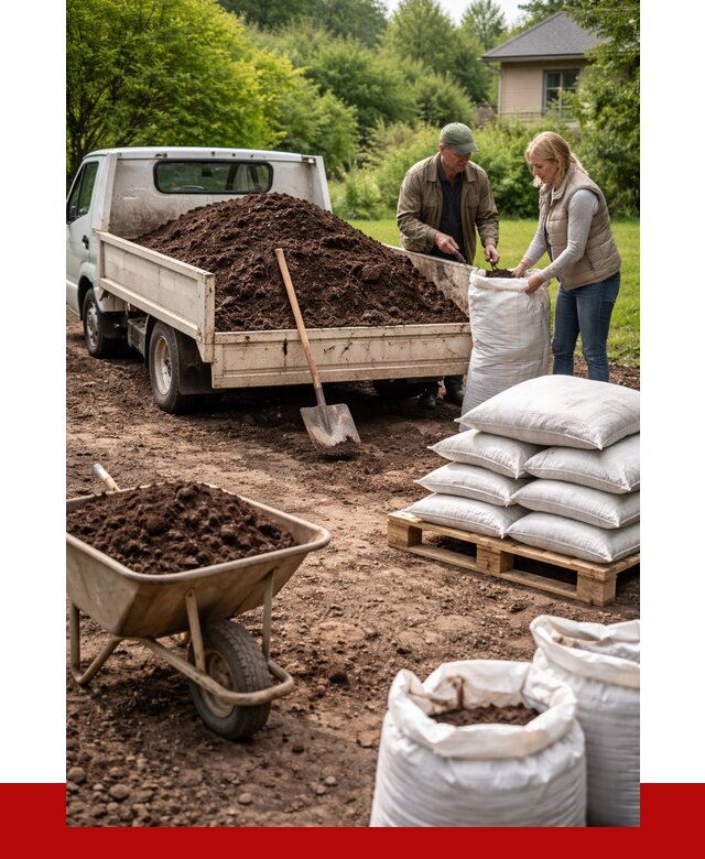 Перегной в мешках с доставкой в Красном Сулине от 2245 р. | ПРОНЕРУДКрл