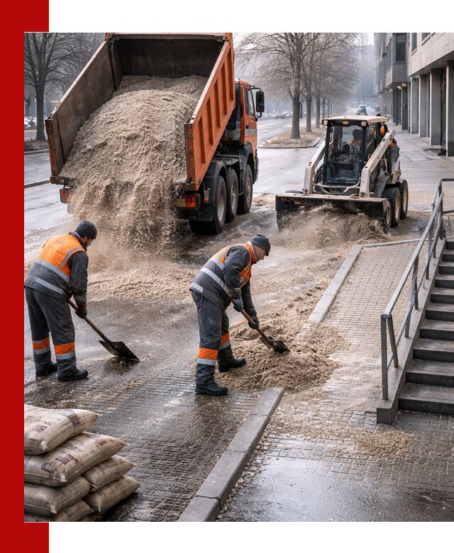 Поставка противогололедных материалов в Красном Сулине