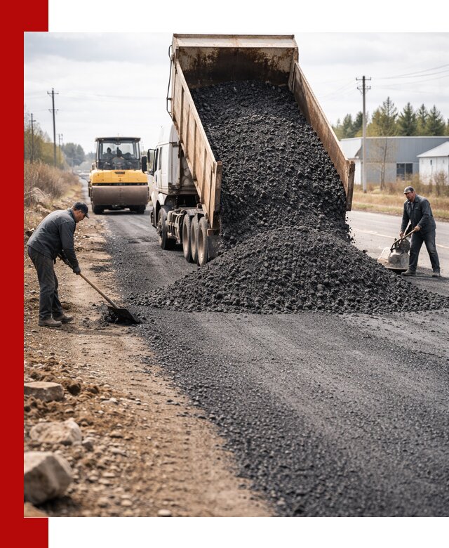 Асфальтовая крошка для дорог в Красном Сулине — поставка и доставка