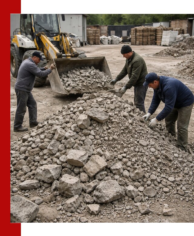 Демонтаж и вывоз бой бетона в Красном Сулине