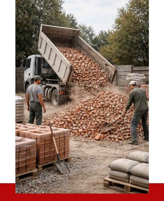 Бой кирпича в Красном Сулине с доставкой от 4287 руб/куб | ПРОНЕРУДКрл