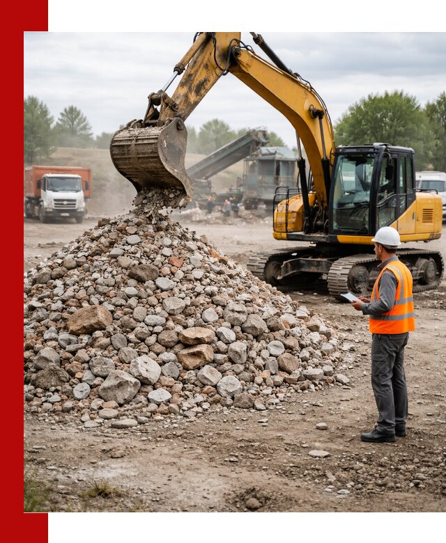 Доставка и вывоз строительного боя в Красном Сулине