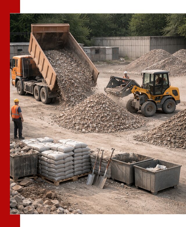 Вторичные материалы для отсыпки в Красном Сулине — поставка и доставка