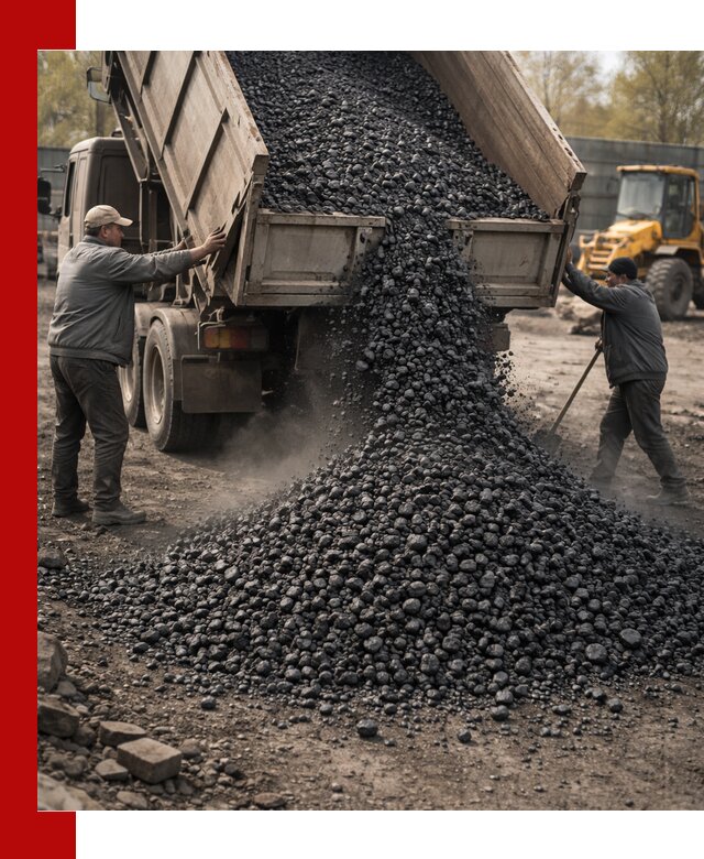 Доставка угля семечка самосвалами в Красном Сулине