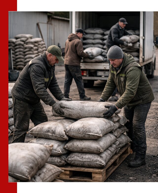 Доставка угля в мешках по выгодным ценам в Красном Сулине