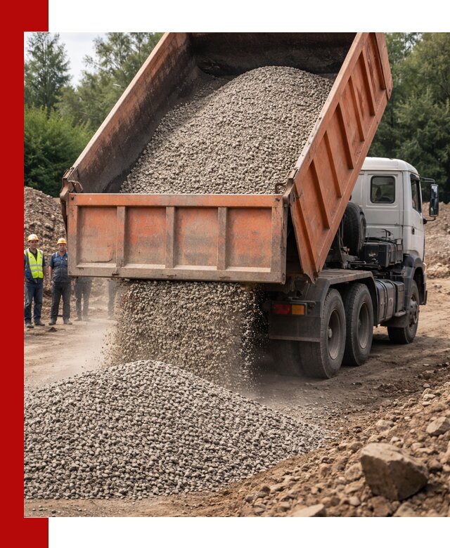 Доставка сыпучих материалов самосвалом в Красном Сулине быстро и надежно