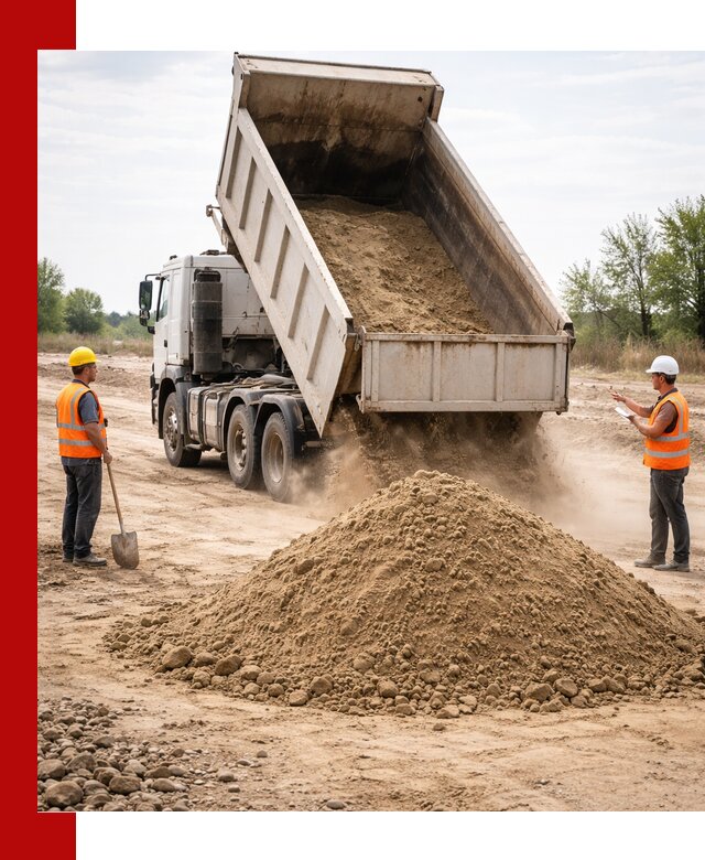 Доставка самосвалом 15 кубов в Красном Сулине за город и по городу