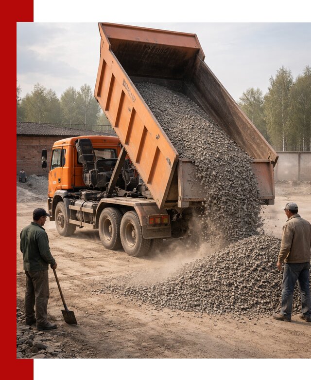 Доставка самосвалом 20 м3 в Красном Сулине быстро и надежно