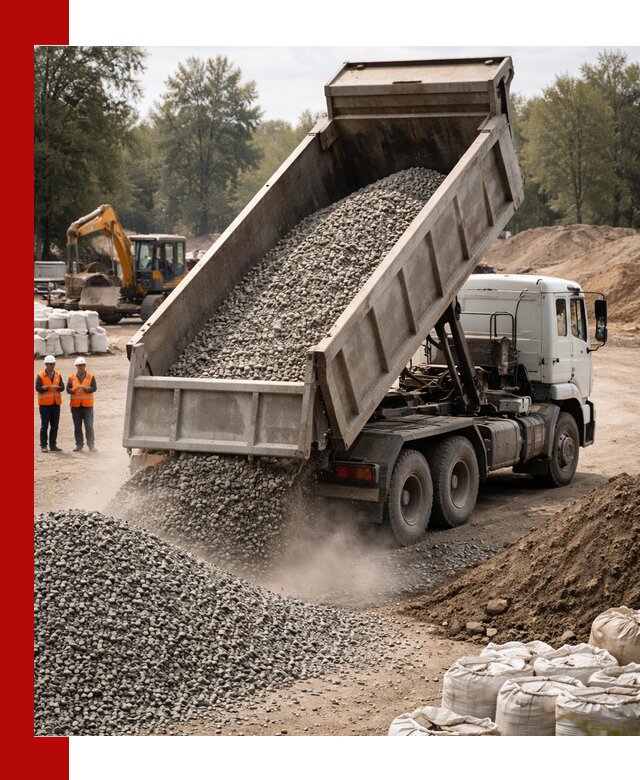 Аренда самосвала в Красном Сулине для доставки сыпучих и нерудных материалов