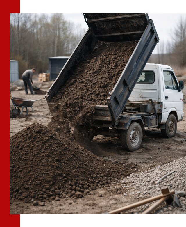 Аренда минисамосвала в Красном Сулине для доставки сыпучих материалов