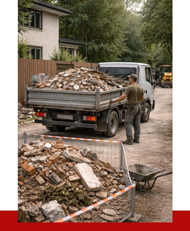 Вывоз строительного мусора с погрузкой в Красном Сулине от 7655 р | ПРОНЕРУДКрл