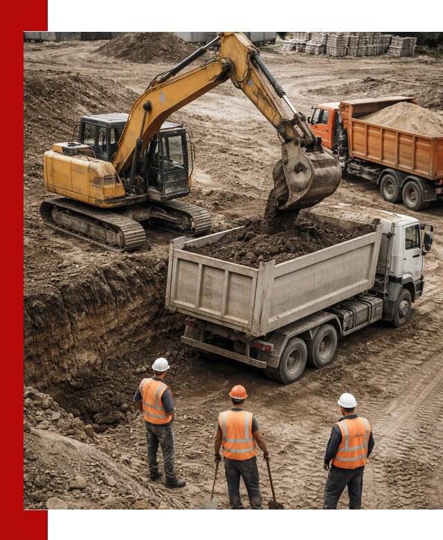 Разработка грунта для строительства и благоустройства в Красном Сулине