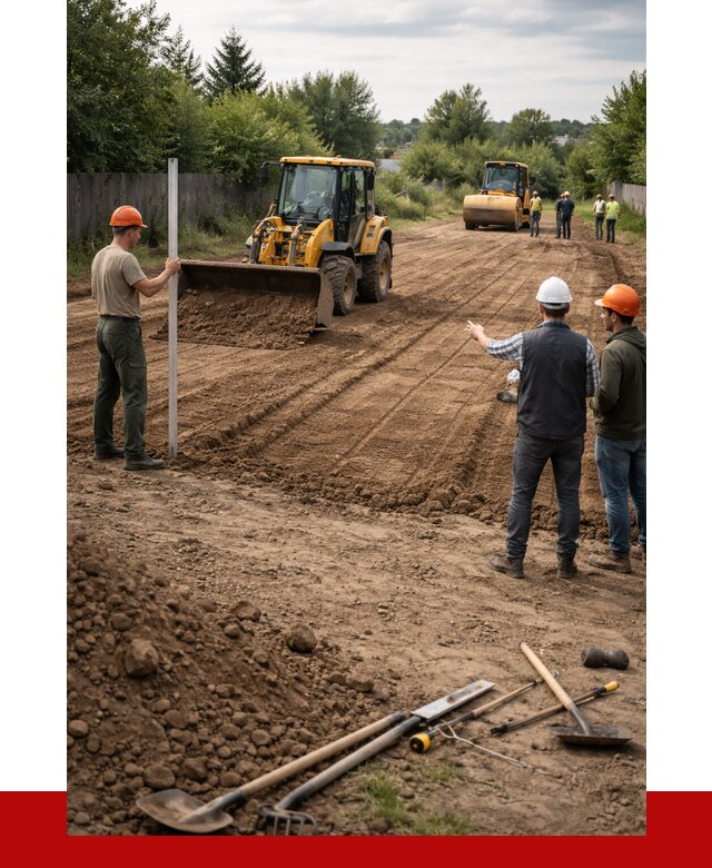 Планировка участка грунтом в Красном Сулине от 4593 р ПРОНЕРУДКрл
