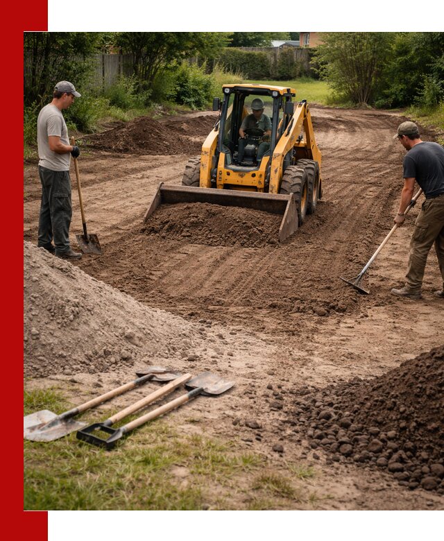 Планировка участка грунтом с вывозом и доставкой в Красном Сулине