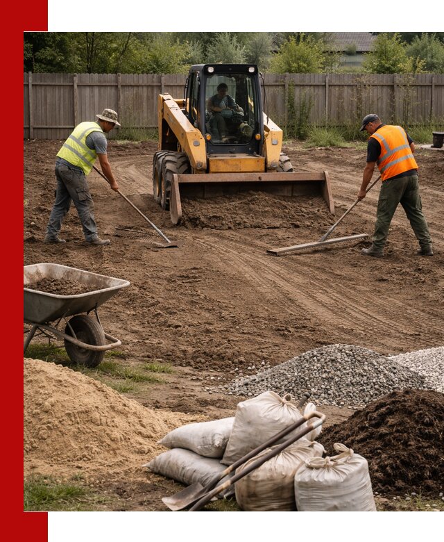 Выравнивание участка под строительство и благоустройство в Красном Сулине