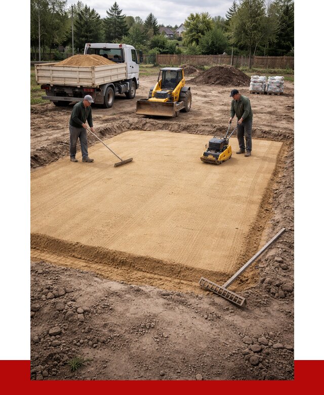 Устройство песчаной подушки в Красном Сулине от 4593 р. ПРОНЕРУДКрл