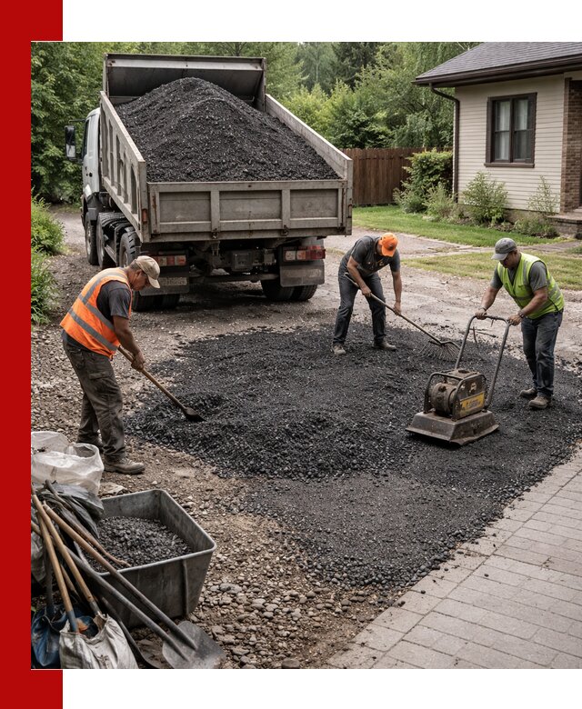 Асфальтовая крошка для двора с доставкой в Красном Сулине